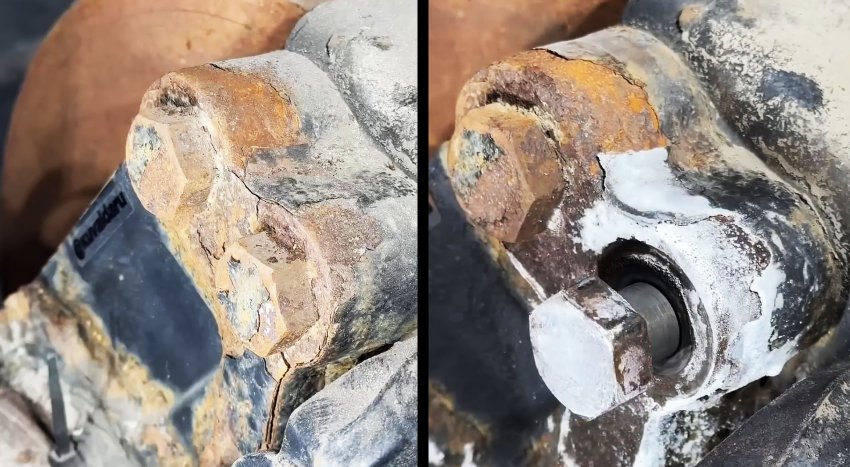 Лайфхак по откручиванию «прикипевшего» болта - «Сделай сам»