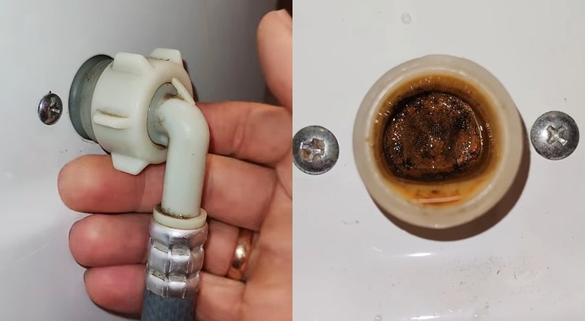 Стиралка плохо набирает воду? Чистим фильтр💦 - «Сделай сам»